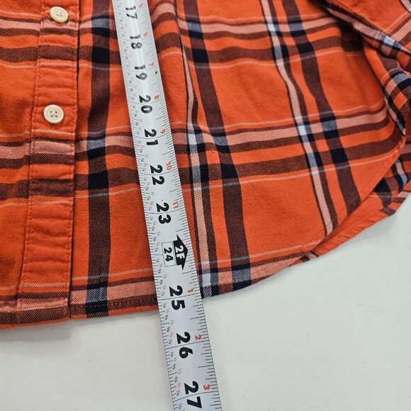 Old Navy Classic Women Plaid Flannel Shirt Long Sleeve Button Up Cowgirl Size XL - Picture 6 of 9